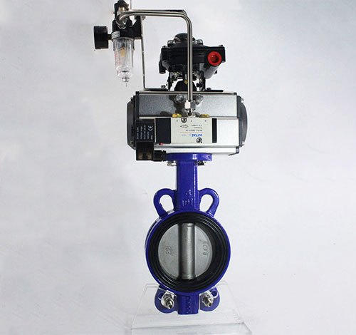 Pneumactic Wafer Butterfly Valve